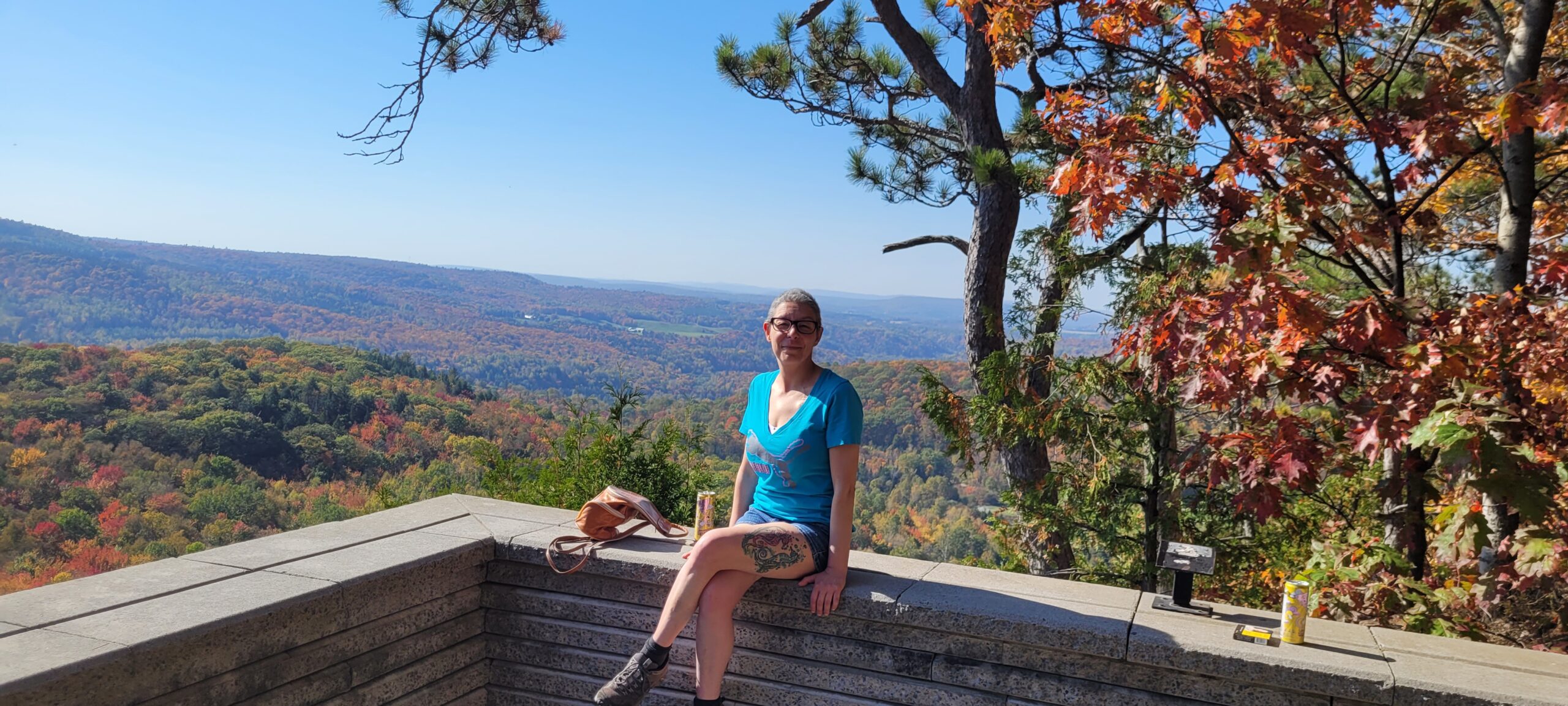 Femme assise dans la nature, cheveux courts, cancer du sein