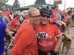 Défi Vélo plein air pour ACEQ, deux femmes